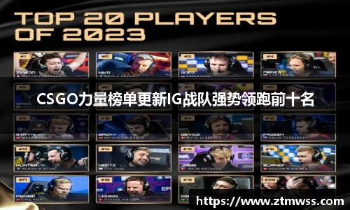 CSGO力量榜单更新IG战队强势领跑前十名